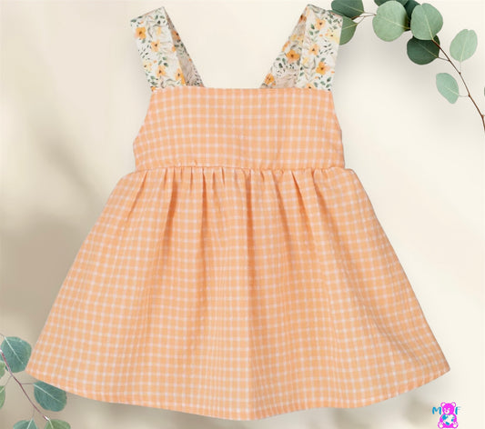 Comprar vestido Pimpinela de la marca Calamaro. Color mandarina. Temporada primavera-verano.