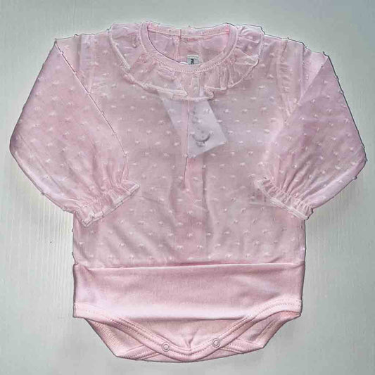 Comprar body para recién nacido niño y niña. Primavera Verano. Material algodón. Marca Calamaro Baby. Color rosa.