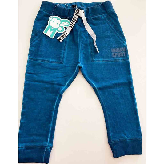 Comprar pantalón elástico con cuerda en la cintura. Street Monkey. Color azul.