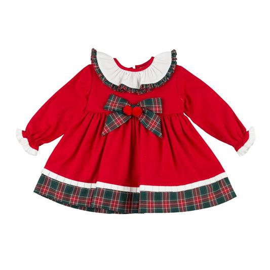 Comprar vestido de navidad para niña. Color rojo. Marca Baby Ferr. Temporada ototño/invierno.