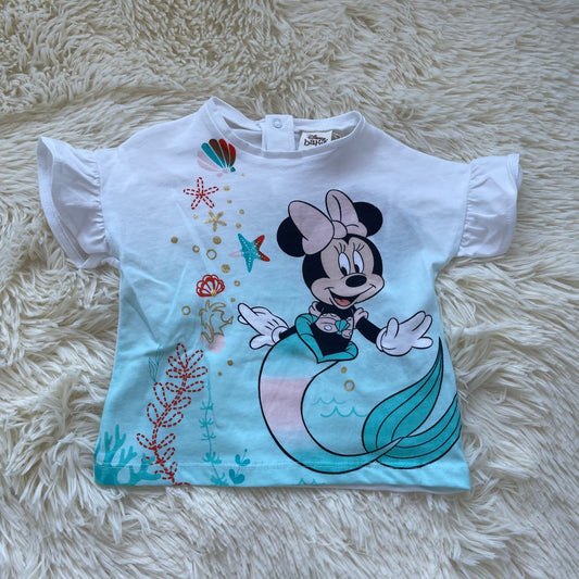 Comprar conjunto Minnie para bebé niña. Camiseta Minnie sirena. Color verde agua. Marca Disney. Temporada Primavera-Verano.