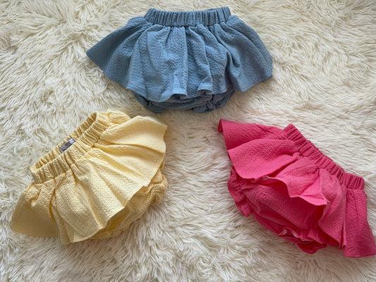 Comprar faldas cubrepañal para bebé niña. Diferentes colores. Marca Confecciones Popys.
