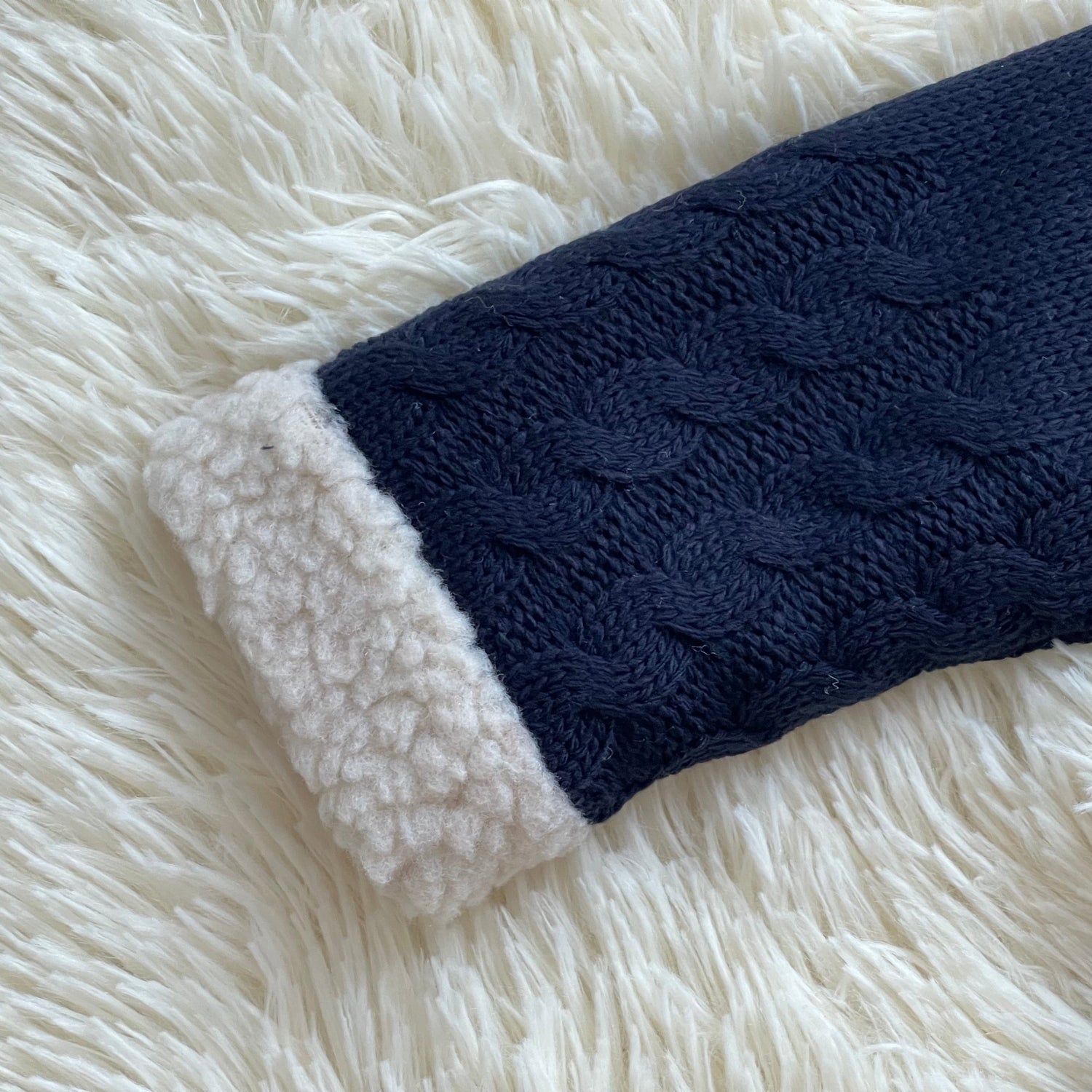 Comprar abrigo de lana para bebés. Interior de borreguito. Color azul. Temporada otoño/invierno. 
